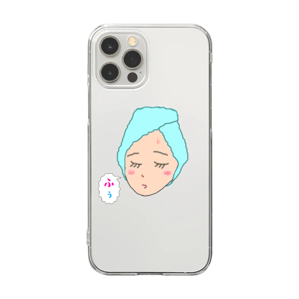 サウナ ＆ スパ　Foo-storeのふぅ…girl Clear Smartphone Case