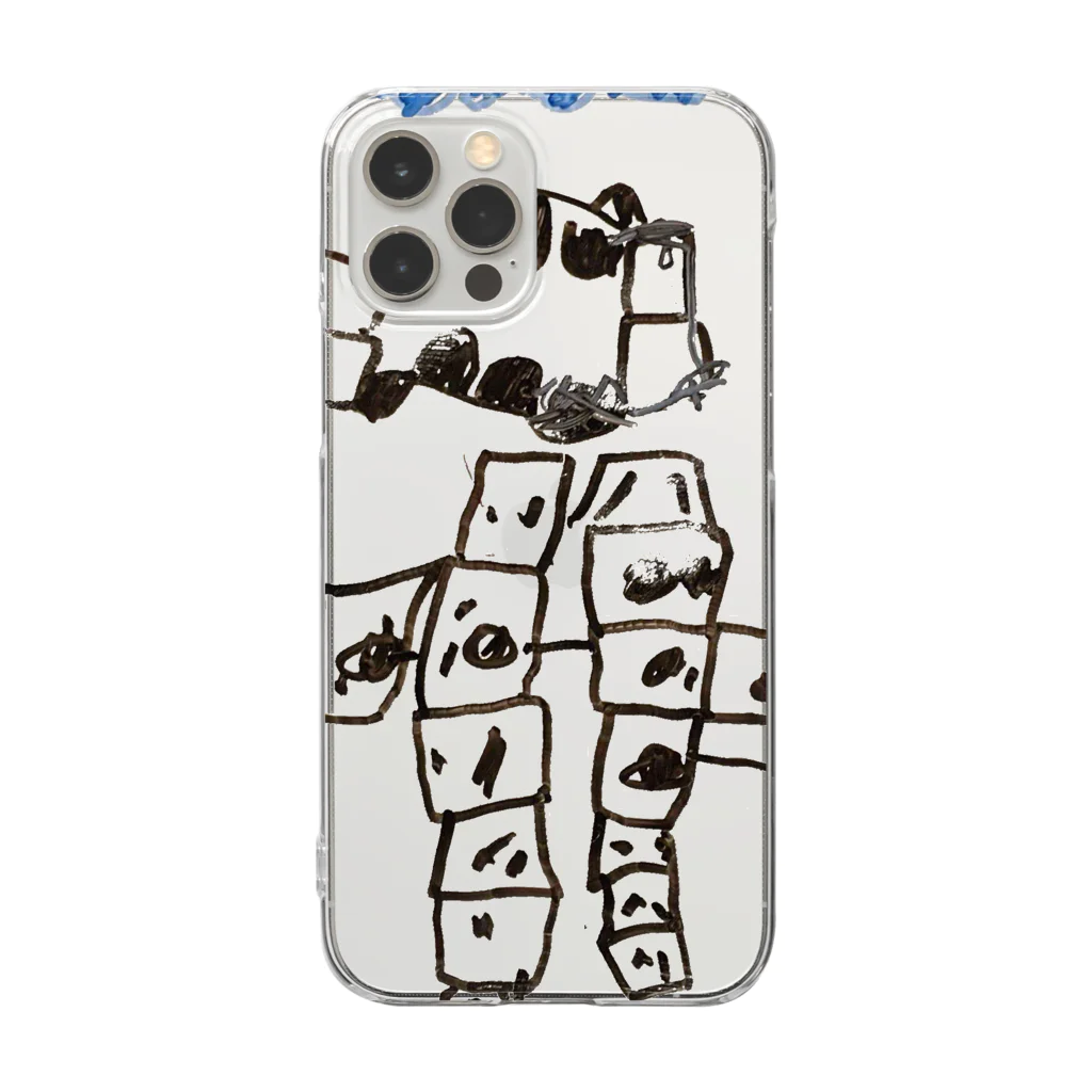 rakugayaのDaughter's drawing 20220307 Clear Smartphone Case