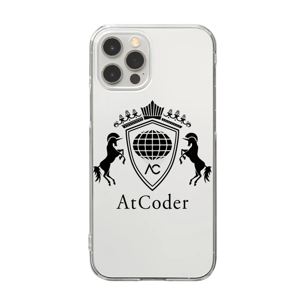 AtCoderのAtCoderロゴグッズ クリアスマホケース