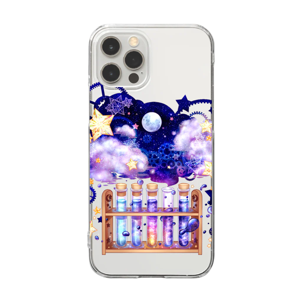 星屑屋魔法雑貨店の星空実験室 Clear Smartphone Case