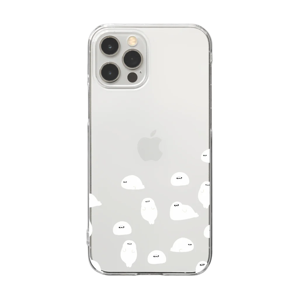あざらし屋のあざらしいっぱい Clear Smartphone Case