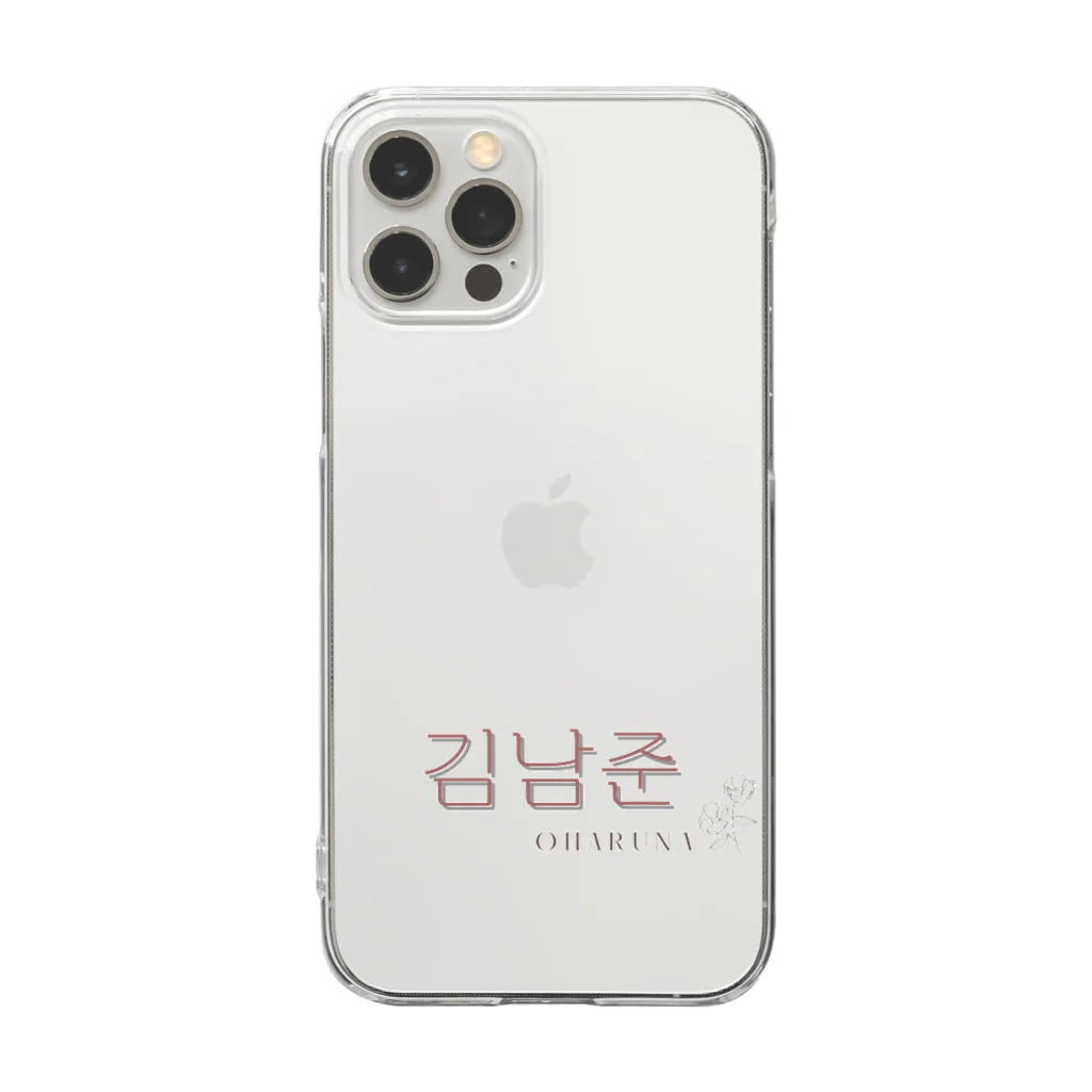 OHARUNAꕤ*.ﾟのBTS 김남준（キム・ナムジュン）iphoneケース Clear Smartphone Case