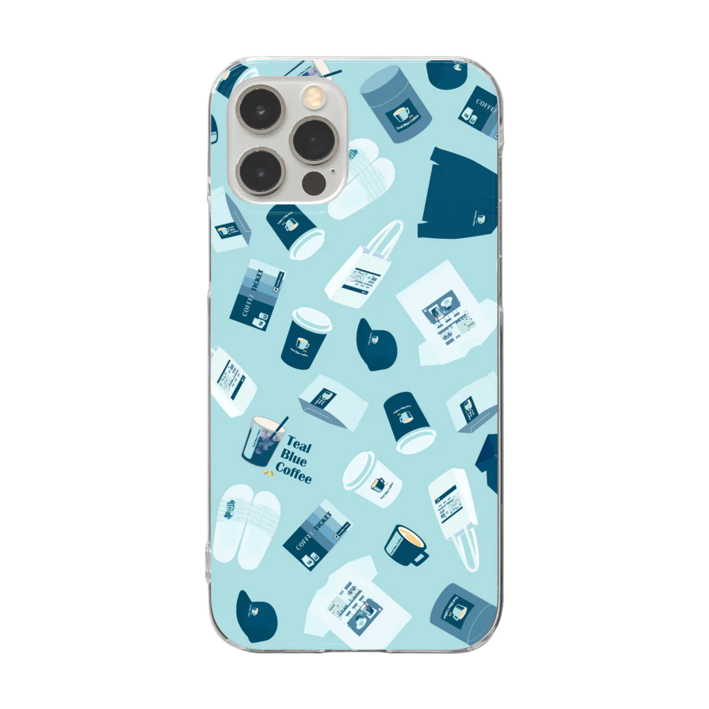 Teal Blue CoffeeのTealBlueItems Clear Smartphone Case