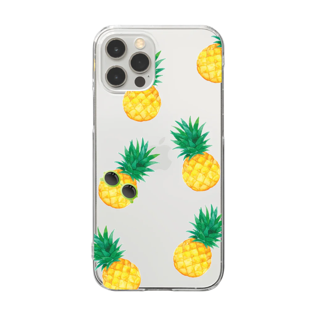 ストリートファッションはEighTwOne-821-(えいとぅーわん はちにーいち)のパイナップルマン🍍 Clear Smartphone Case