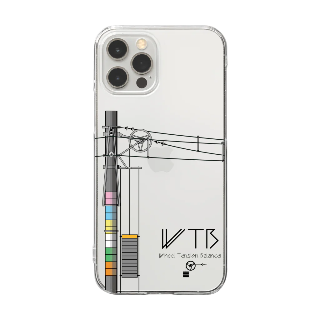 新商品PTオリジナルショップのWTBと電柱（高崎エリア） Clear Smartphone Case