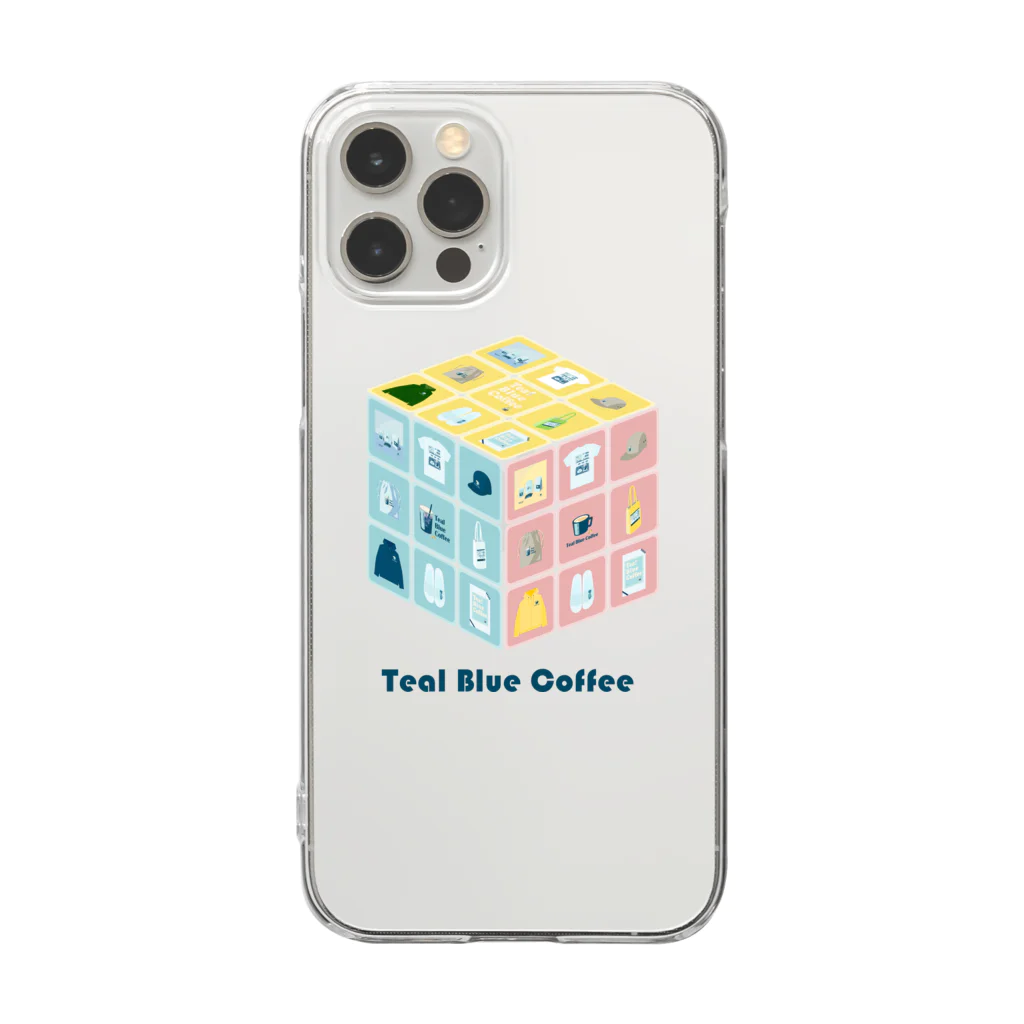 Teal Blue CoffeeのTealBlueItems _Cube COMPLETE Ver. クリアスマホケース