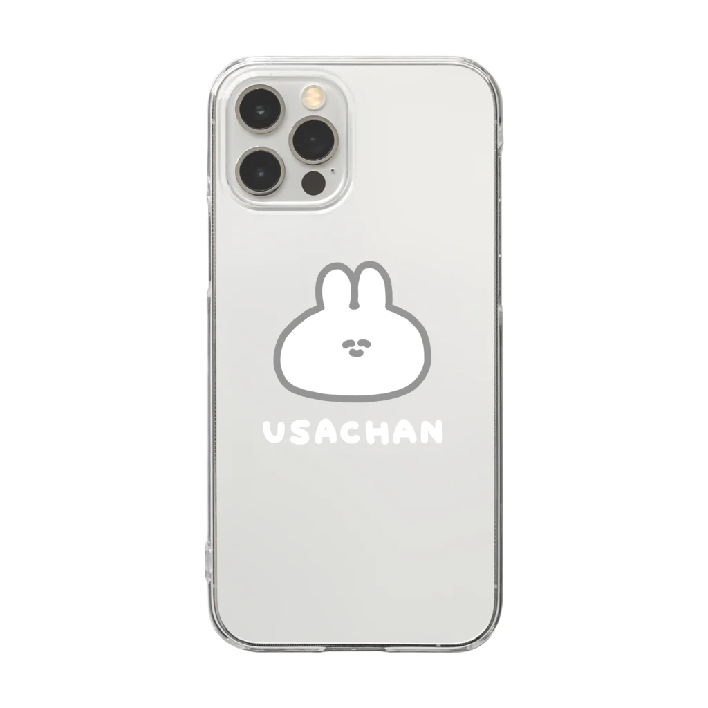 ナポリのSUZURIのUSACHAN Clear Smartphone Case