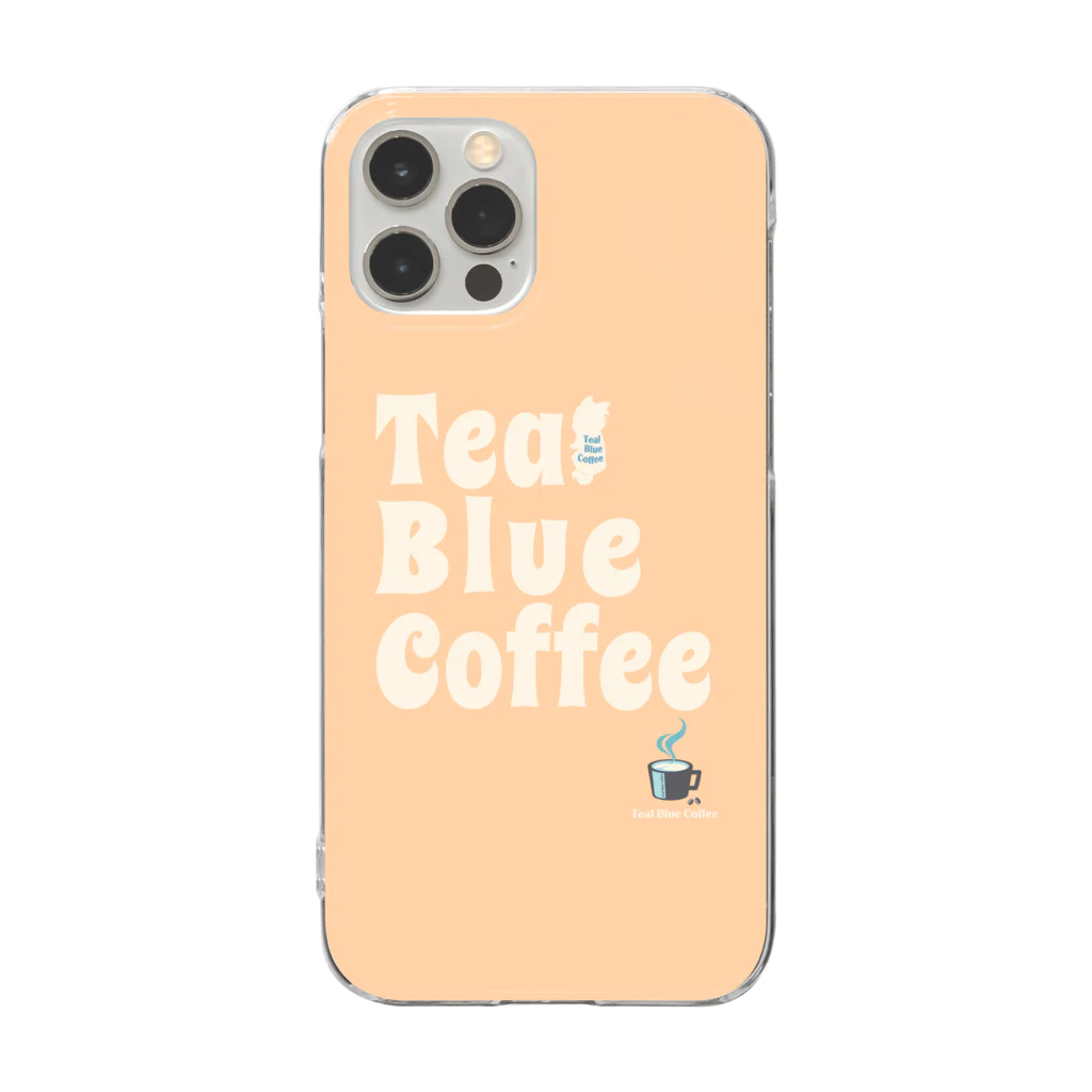 Teal Blue Coffeeのポスターどこに貼る？_ sherbet Ver. クリアスマホケース