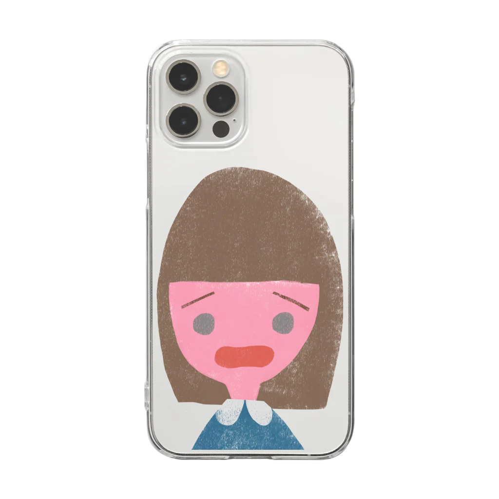 boorichanのイヤイヤ期ちゃん Clear Smartphone Case