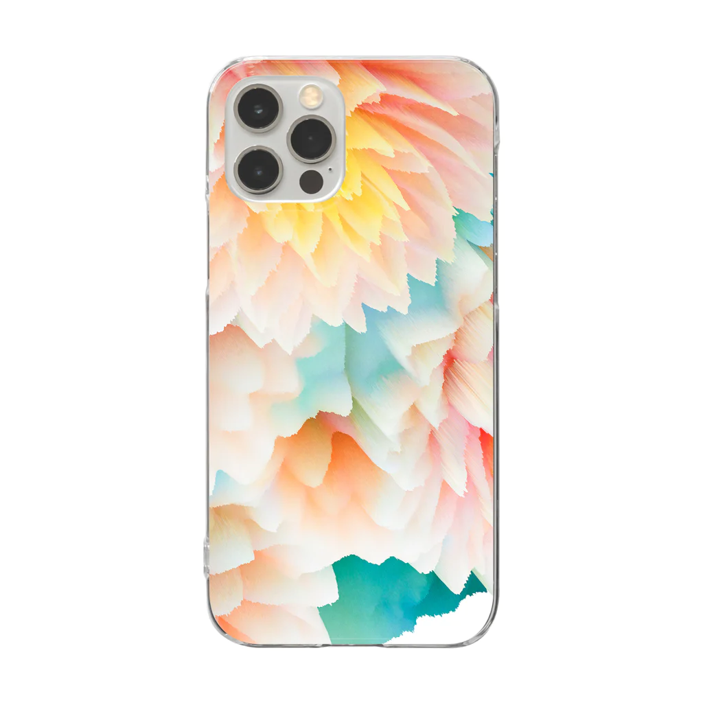 Flower storyのBloom-ロータス Clear Smartphone Case