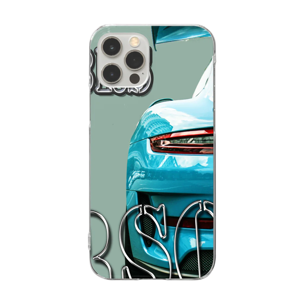 PALA's SHOP　cool、シュール、古風、和風、のPORSCHE　911GT3RS Clear Smartphone Case