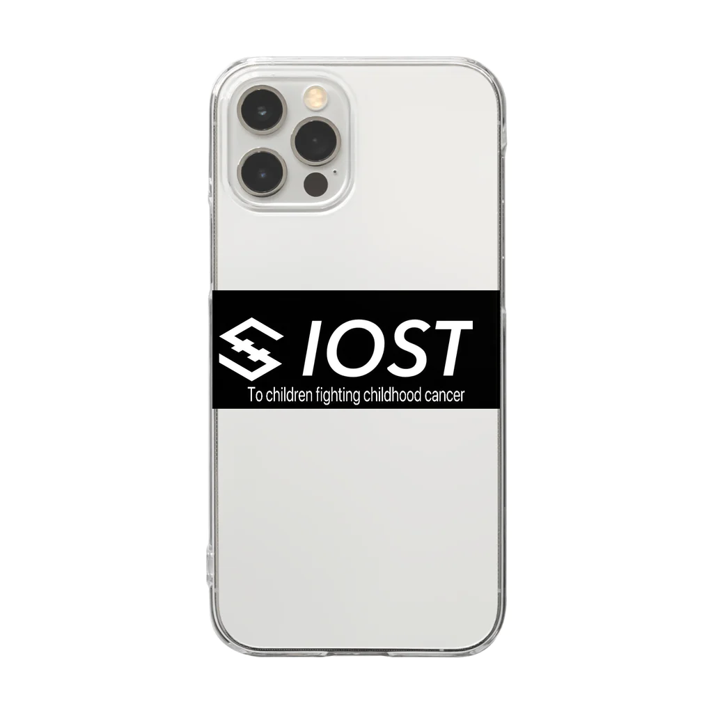 IOST_Supporter_CharityのIOST ロゴ+  クリアスマホケース