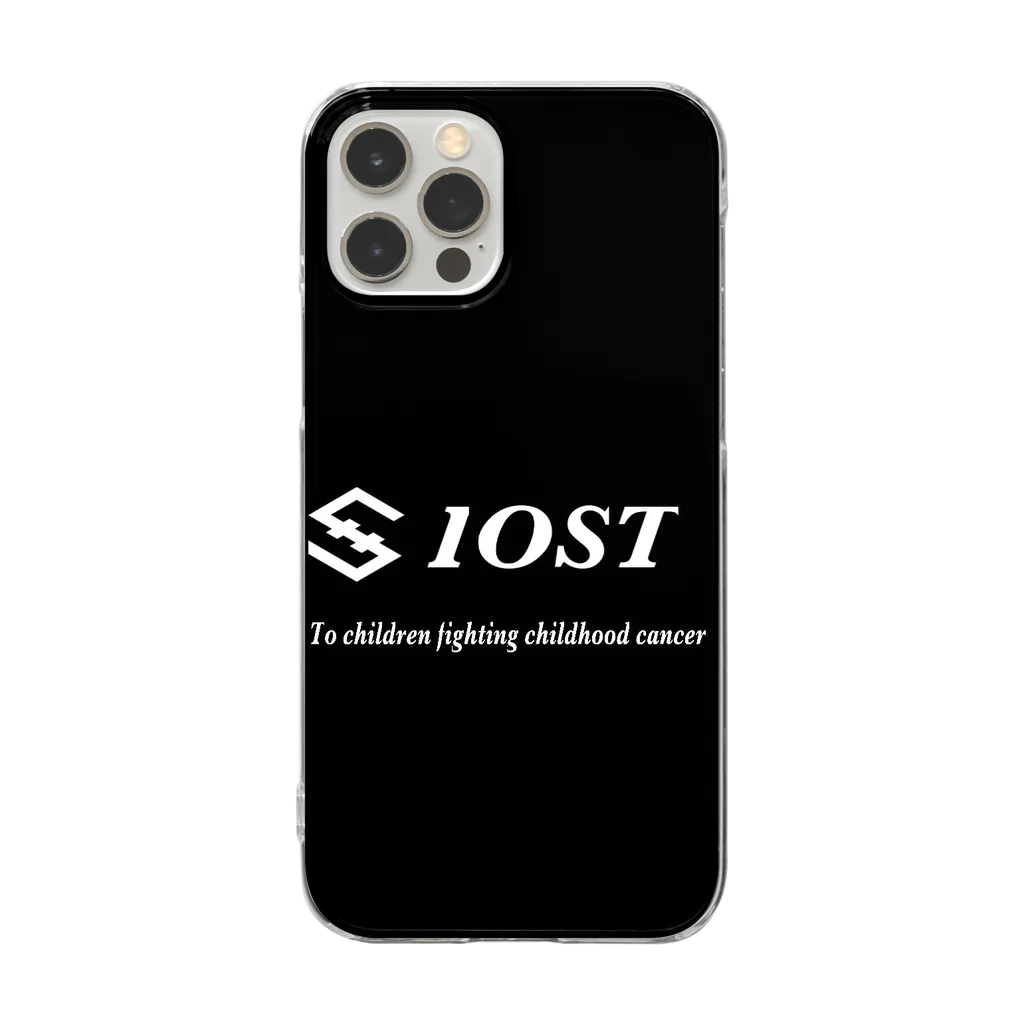 IOST_Supporter_CharityのIOST ロゴ+ 縦長  クリアスマホケース