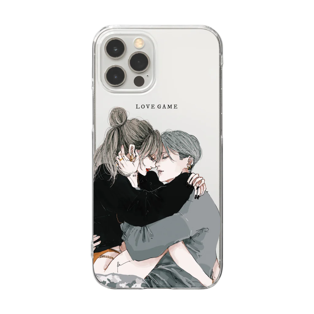 Ran.のLOVE GAME Clear Smartphone Case