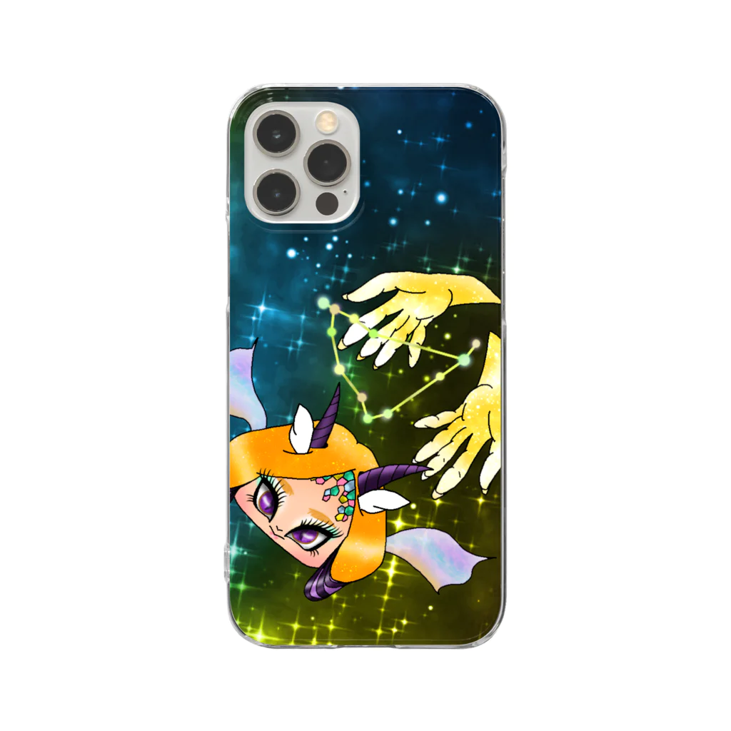 こつめちゃんのおみせのCapricornus 山羊座♑️ Clear Smartphone Case