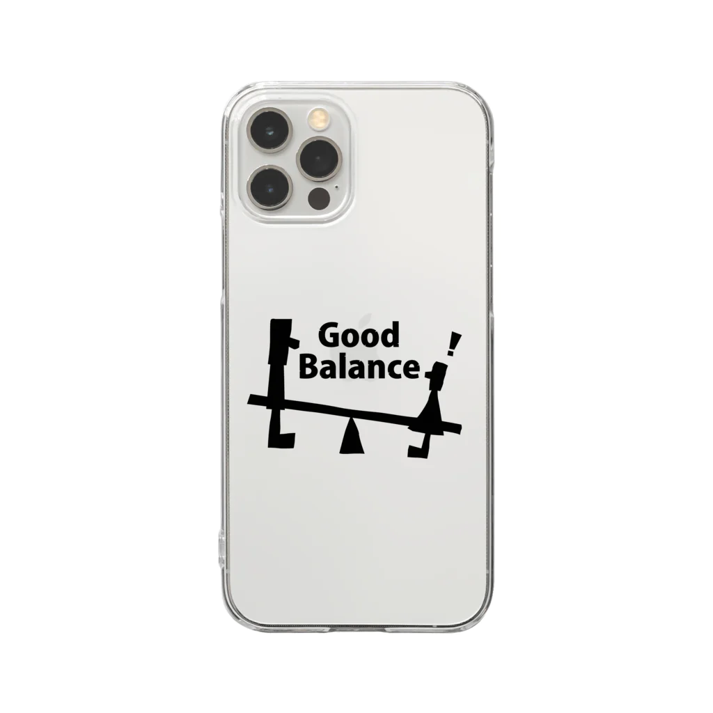 おしゃれなロゴT-utaneのGood Balance Clear Smartphone Case