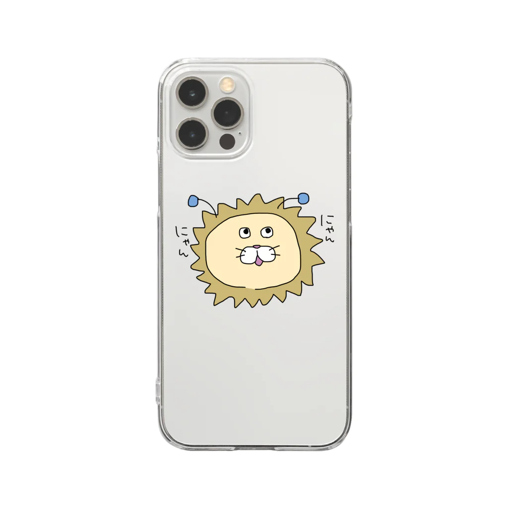 pekoZOOのライオンくん Clear Smartphone Case