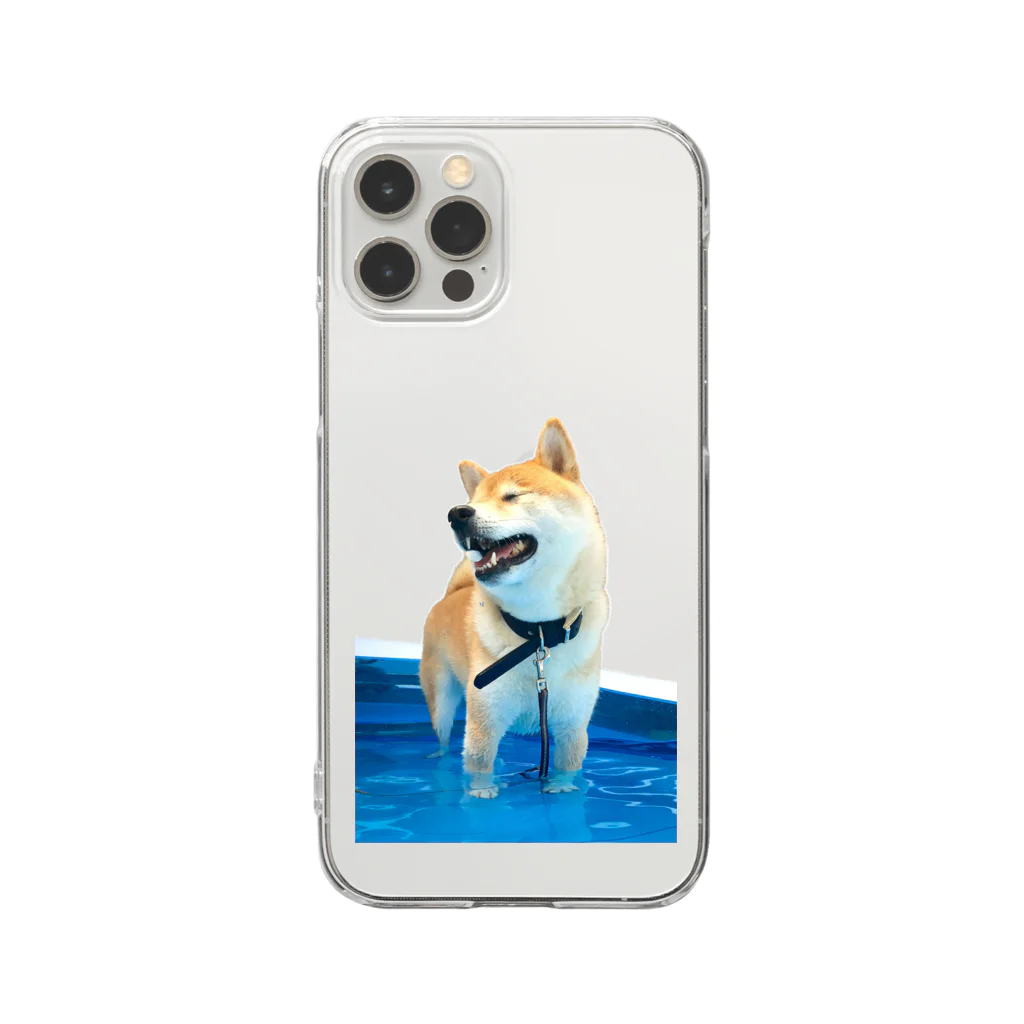 inubotの足が短く見える犬 Clear Smartphone Case
