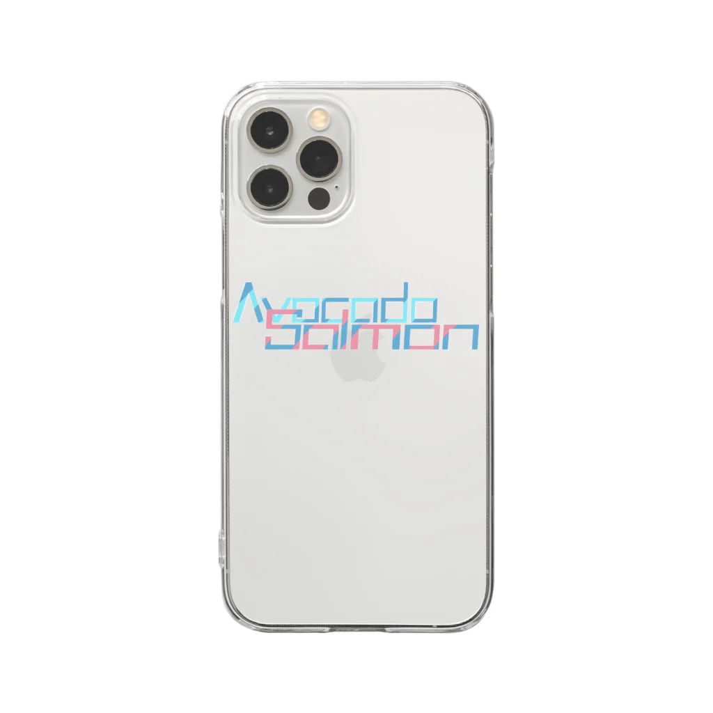 アボカドサーモンブラザーズのロゴ Clear Smartphone Case