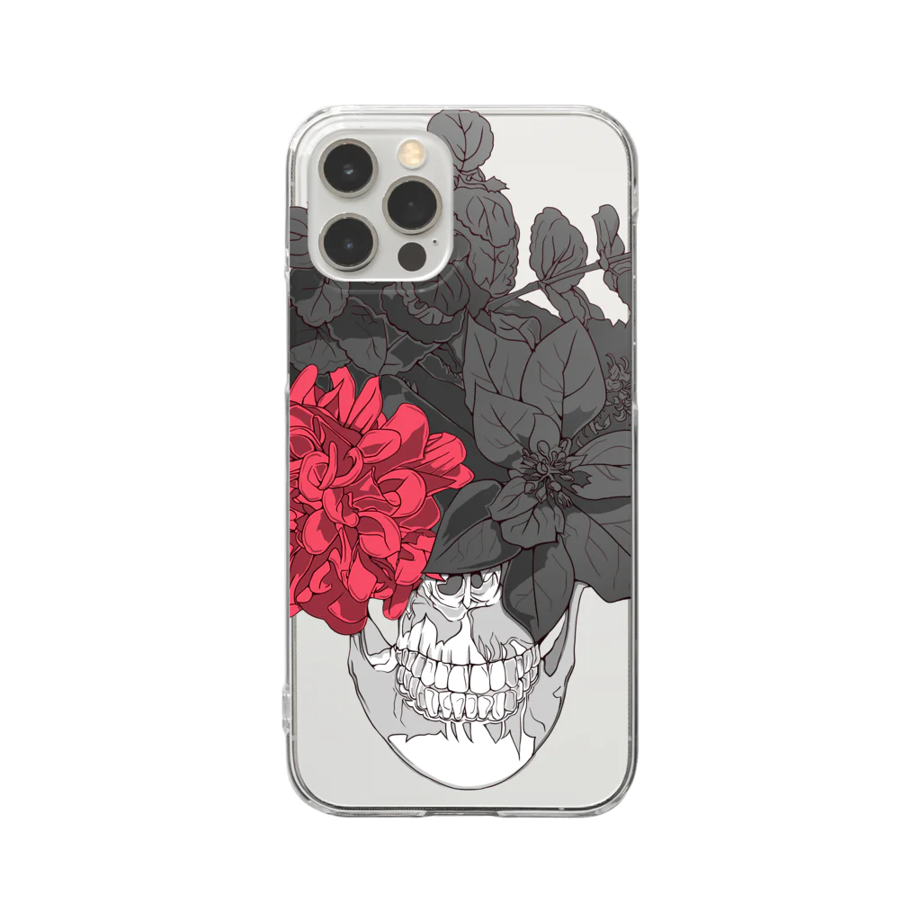 Hoshi-Noの「Mouth×Flower」 Clear Smartphone Case