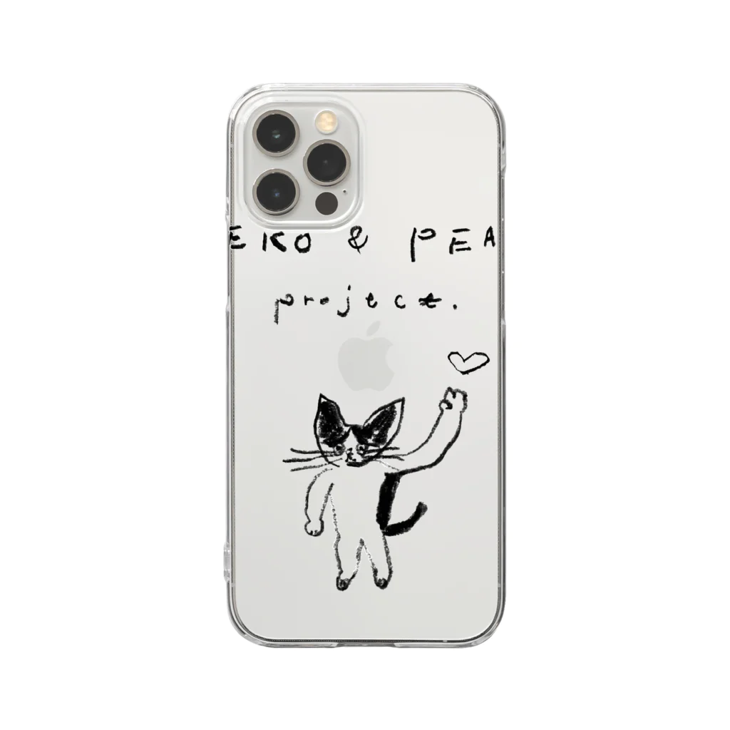 ののやさんのNEKO & PEACE クリアスマホケース