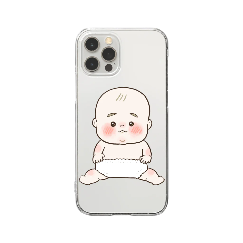 ユユマルの薄毛赤ちゃん(おむつ) Clear Smartphone Case