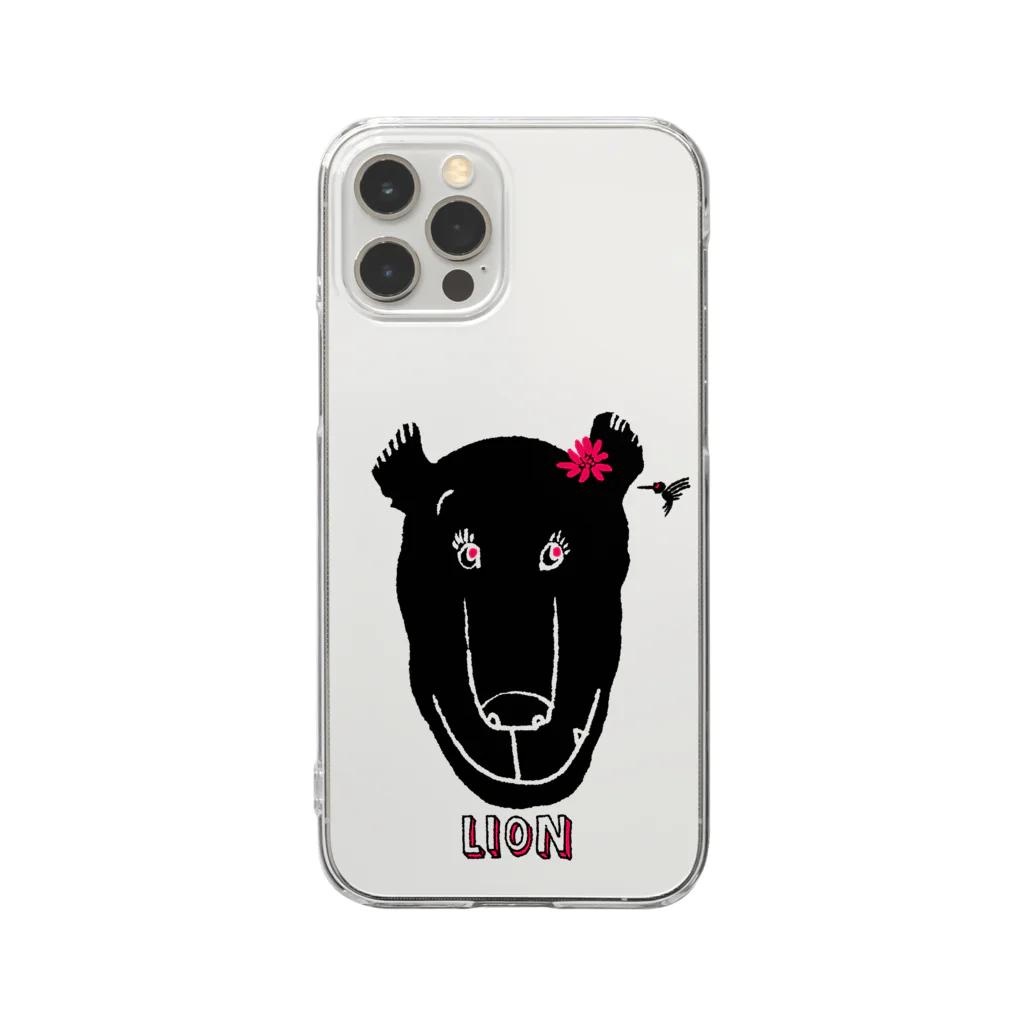 mya-mya=MIYA JUNKO's shop 02のLION GIRL Clear Smartphone Case