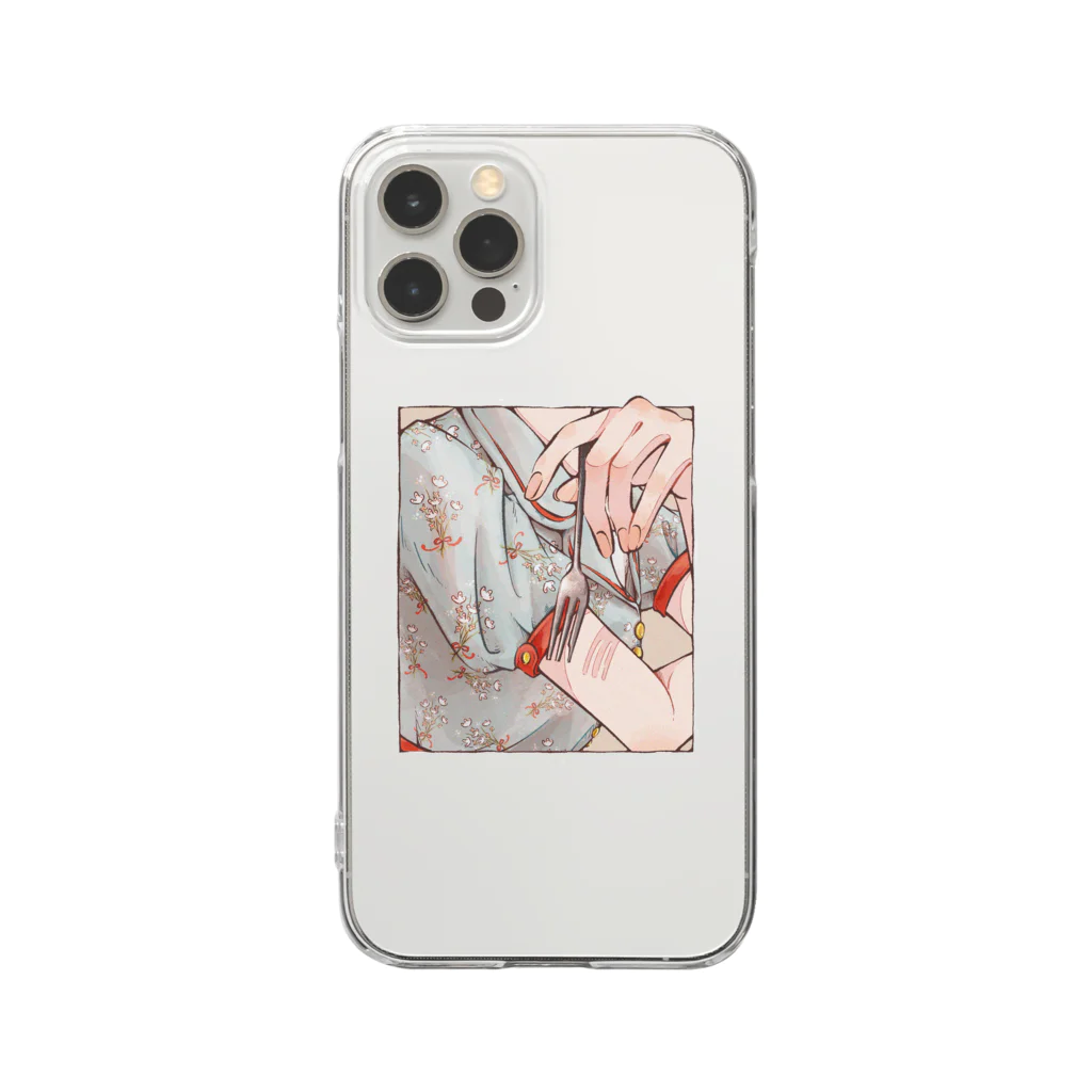 日菜乃🐶の花束のワンピース Clear Smartphone Case