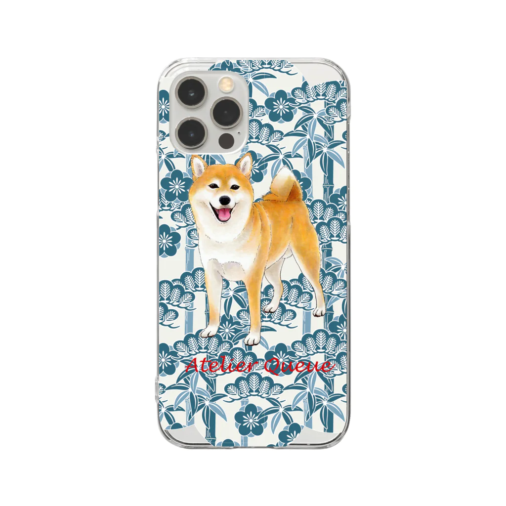 Atelier-Queueの柴犬（松竹梅）Ⅲ Clear Smartphone Case