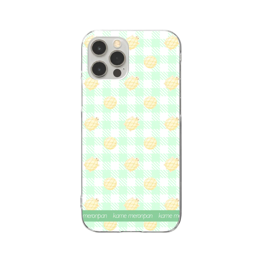 みょーのかめメロンパン Clear Smartphone Case