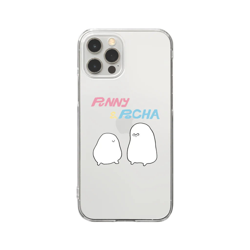 ファンシー屋さんのぷにぽちゃ Clear Smartphone Case