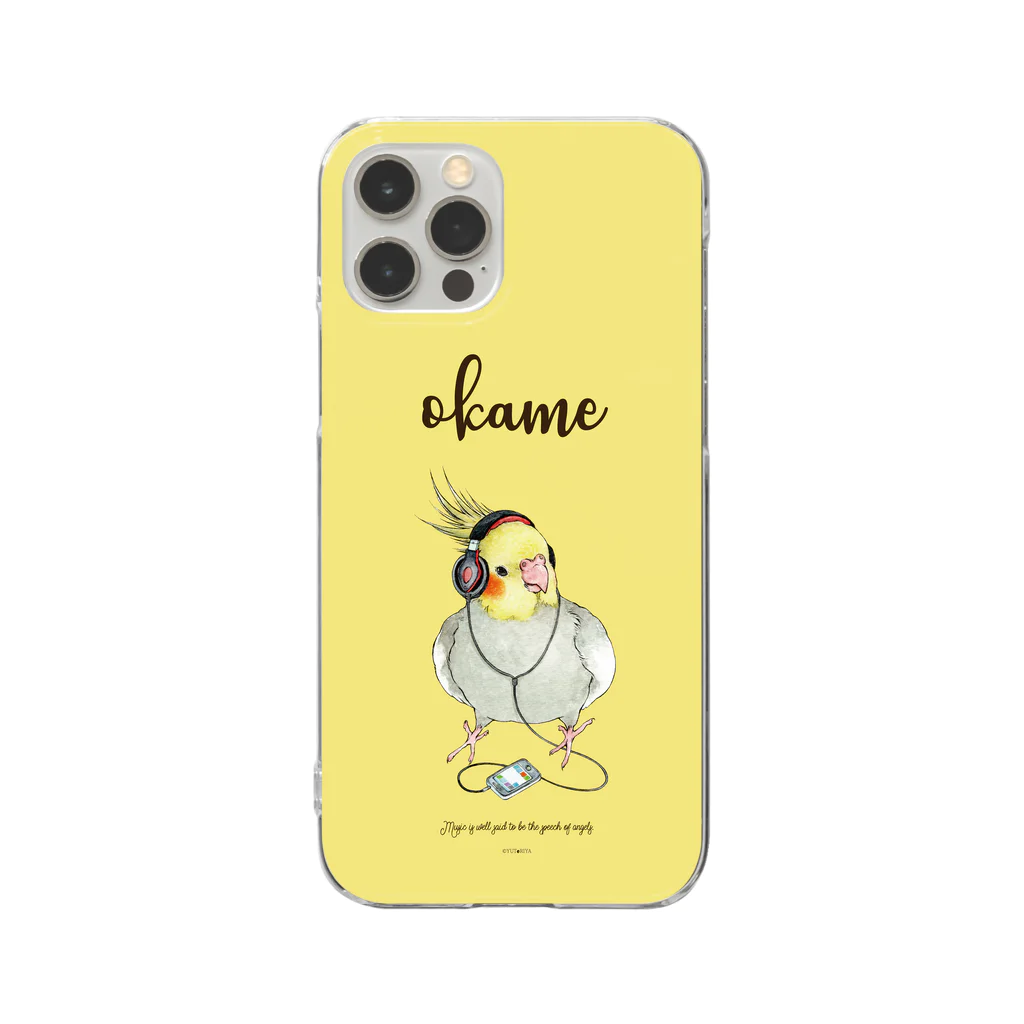 ゆとり屋のヘッドフォン　オカメインコ Clear Smartphone Case