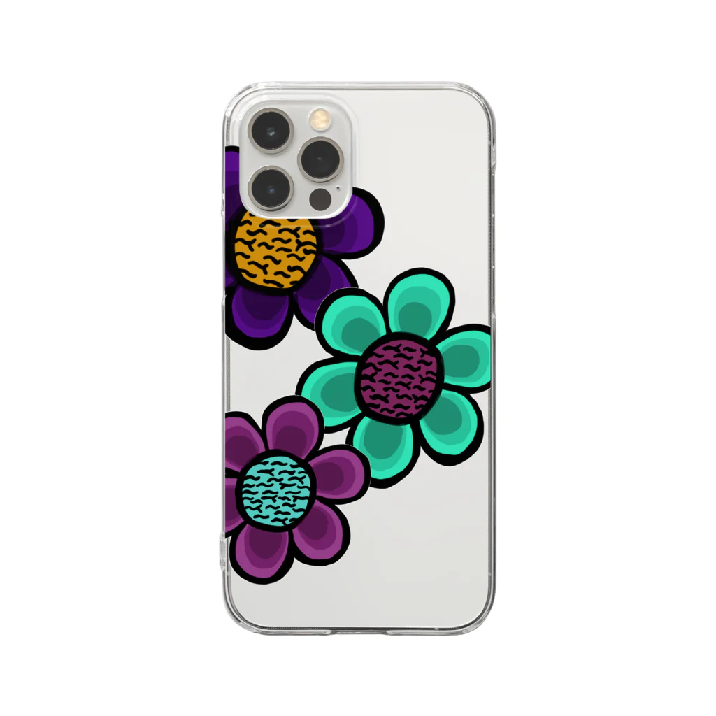 なすびのお花さん Clear Smartphone Case