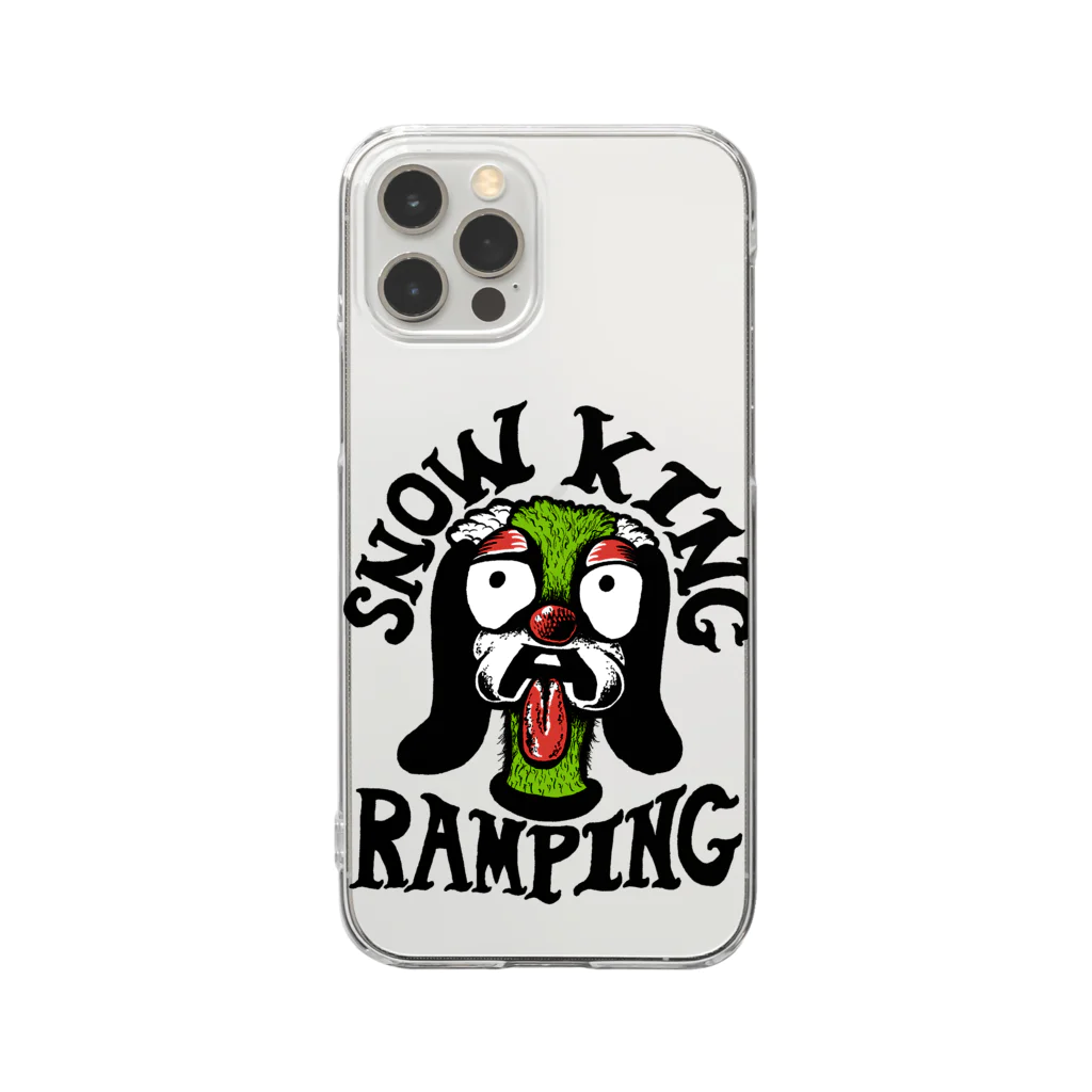 Snow King Ramping officialのKing君グッズ クリアスマホケース