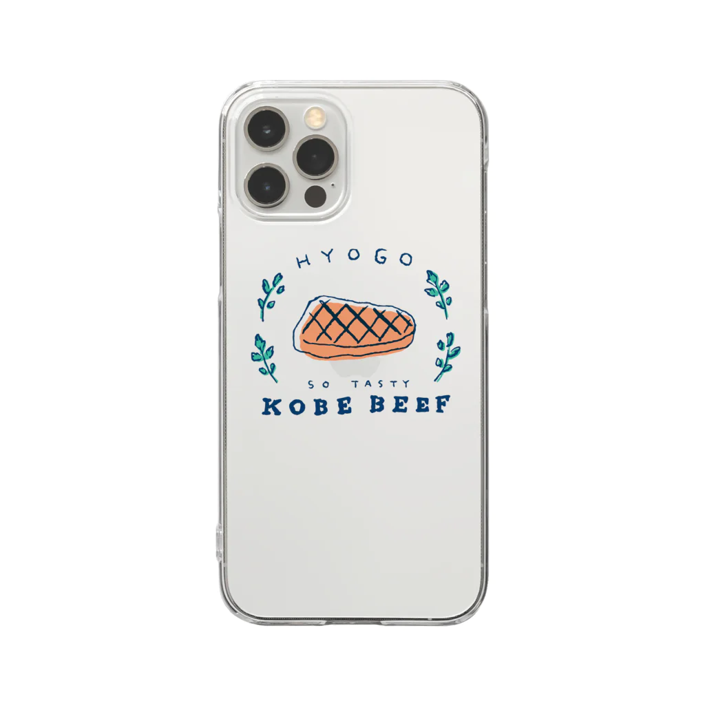 HYOGO yanami's shopの神戸ビーフ Clear Smartphone Case