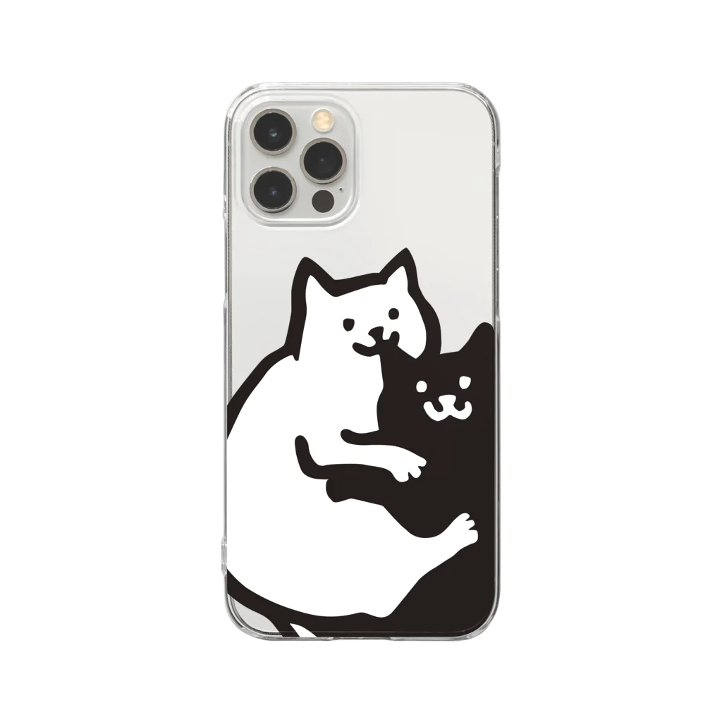 オガタミホのおみみかじりねこ Clear Smartphone Case