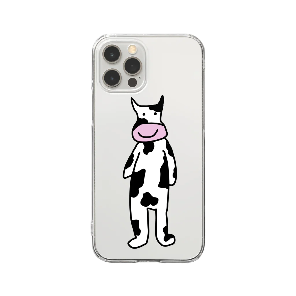 animal studioのうしシリーズ Clear Smartphone Case