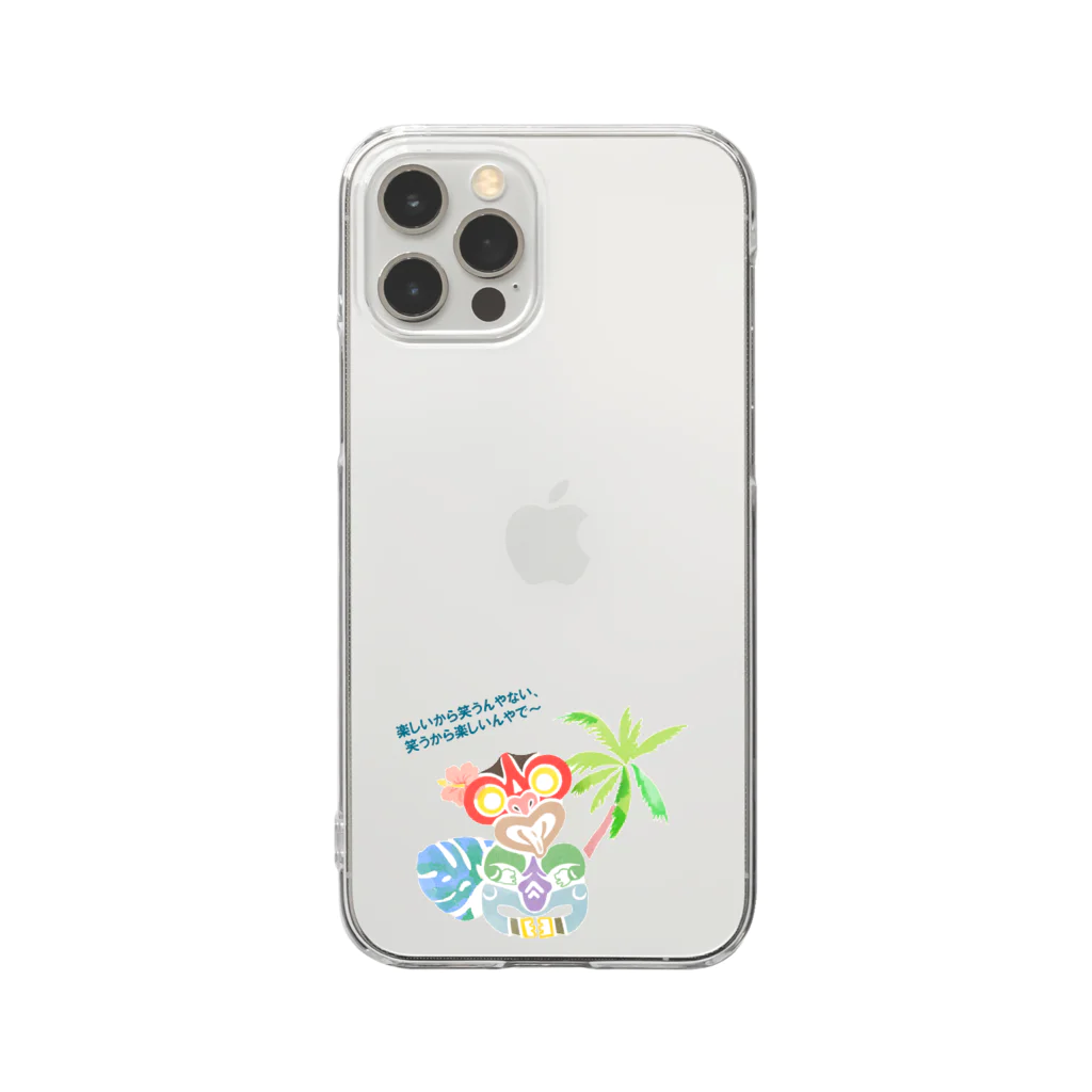 tikiのtiki《笑う》 Clear Smartphone Case