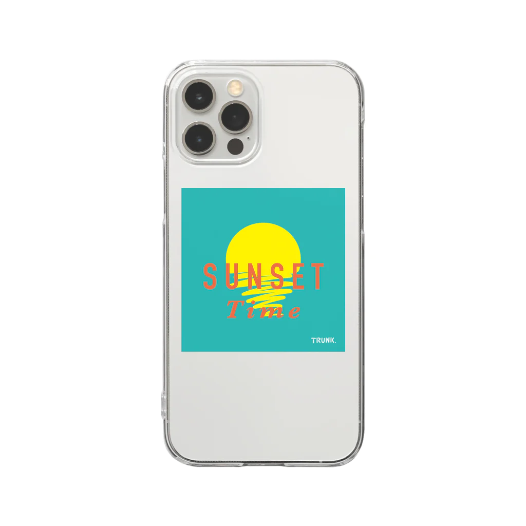 TRUNK siteのSunset time Clear Smartphone Case