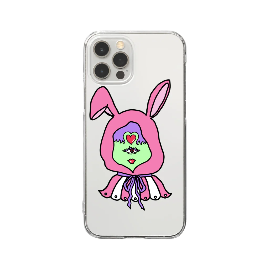 KESOのrabbit Clear Smartphone Case