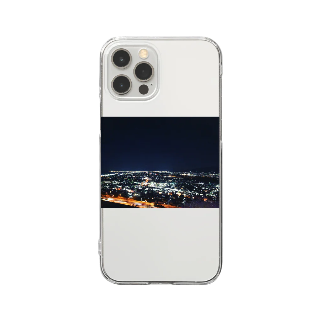 L・I・F・Eの夜景 Clear Smartphone Case