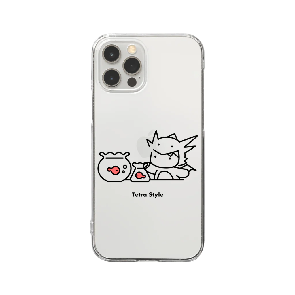 Tetra Styleの金魚（テン） Clear Smartphone Case