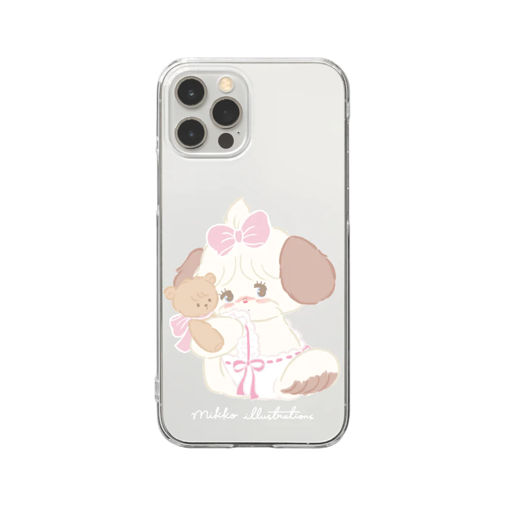 mikkoのribbon souffle Clear Smartphone Case