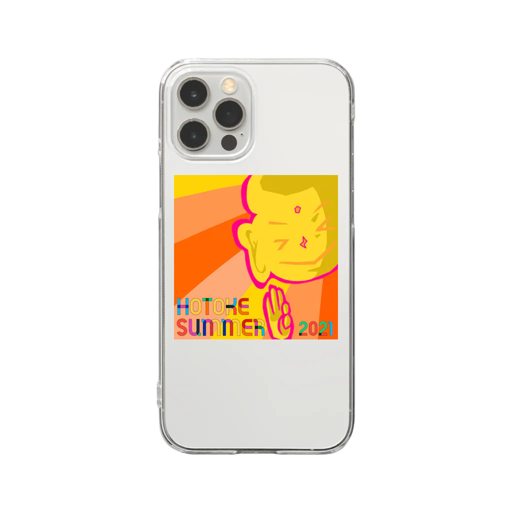 ほとけ Summerのほとけsummer2021【ロゴ】 Clear Smartphone Case