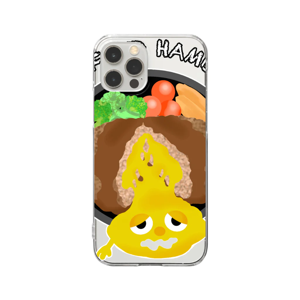 yuccoloのチーズ入りハンバーグ Clear Smartphone Case