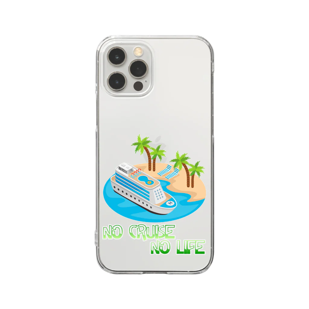 NO CRUISE NO LIFEのCruise Island Clear Smartphone Case