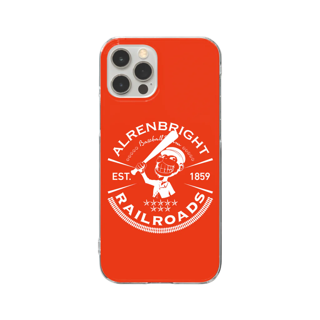 PoooompadoooourのRailroads お猿さんエンブレム 赤 Clear Smartphone Case