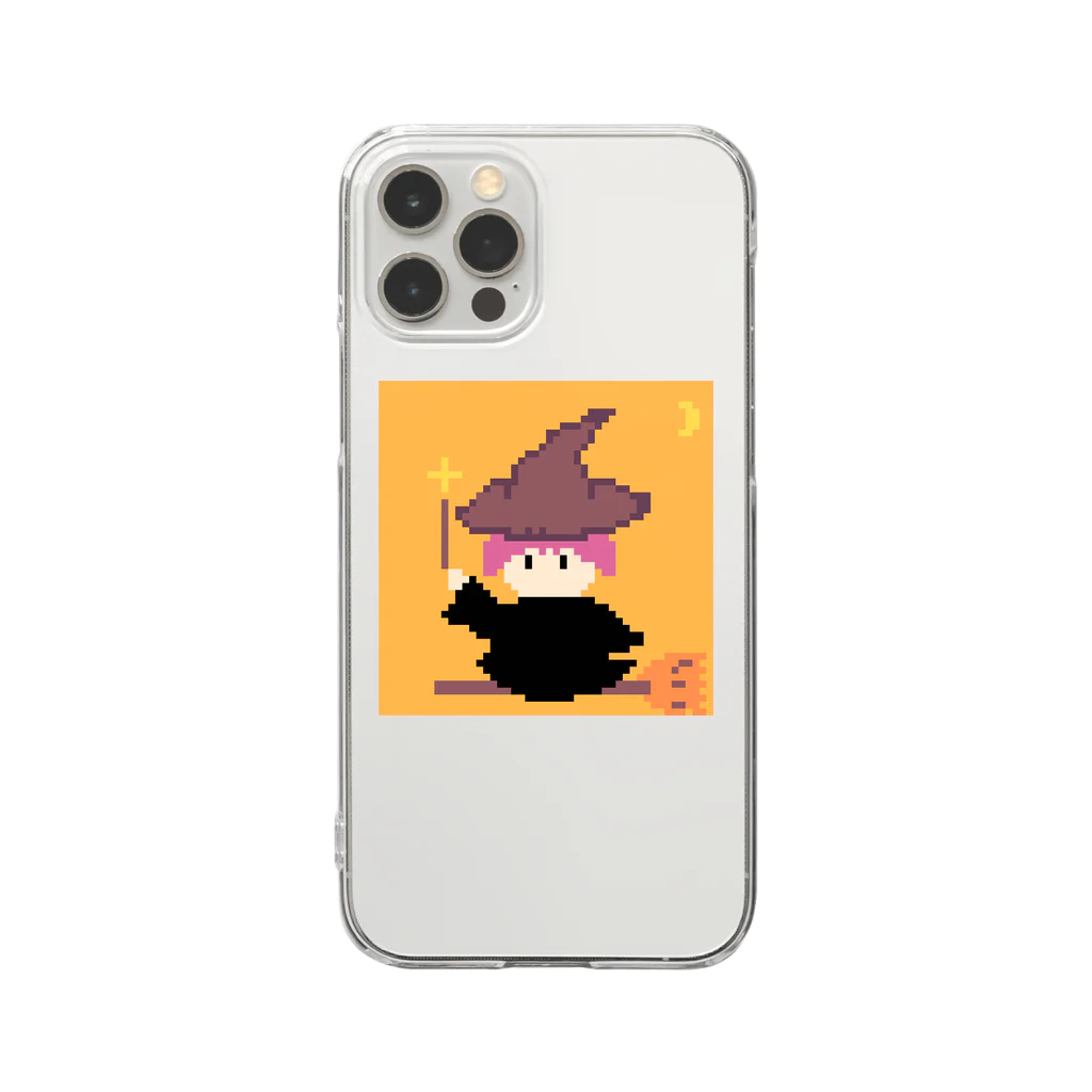 マルポロの素敵な夜の魔女っ子ちゃん Clear Smartphone Case