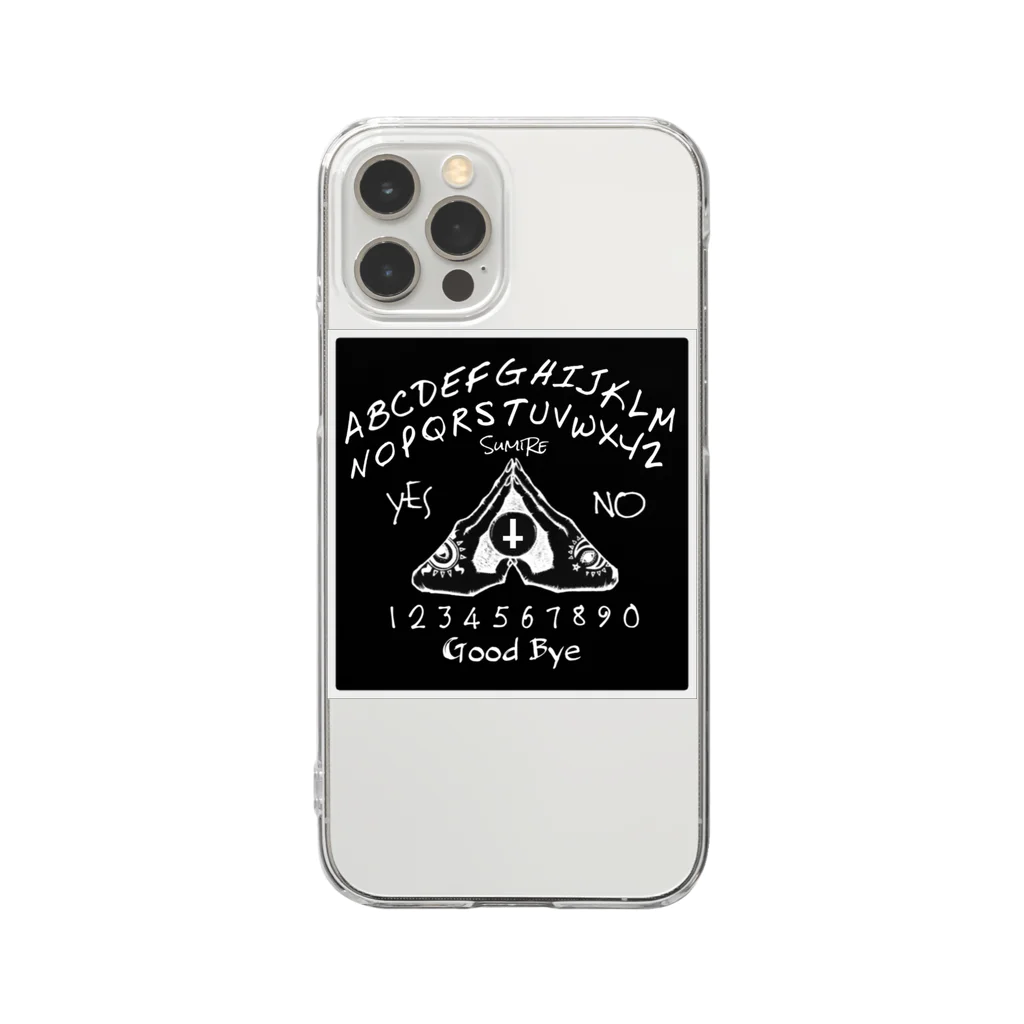 SumiReのウィジャボード　Ouija　黒 Clear Smartphone Case