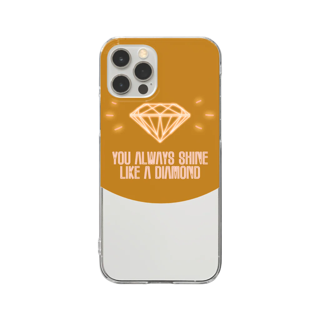 ヤマノナガメのshine like a diamond Clear Smartphone Case